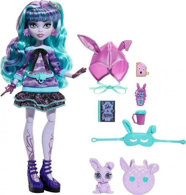 Лялька Монстер Хай Твайла Піжамна вечірка з вихованцем Monster High Creepover Party Twyla Doll Mattel