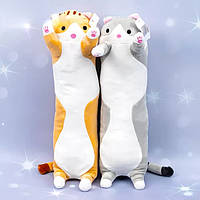 Мягкая игрушка Кот батон обнимашка, 50 см