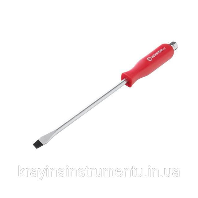 Викрутка шліцева SL9*200 мм, CrV INTERTOOL HT-0485