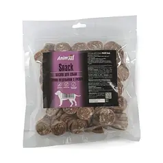 Ласощі AnimAll Snack качині медальйони з тріскою для собак 500 г