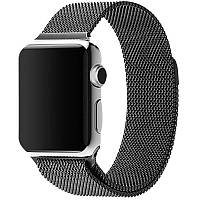 Ремешок миланская петля для Apple watch 42mm/44mm/45mm/49mm (Тёмно-серый)