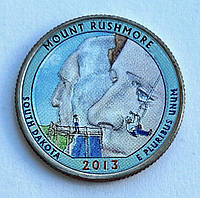 США 25 центов (квотер) 2013, 20 Парк "Национальный мемориал Маунт-Рашмор", Штат Южная Дакота, Р. UNC