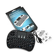 Бездротова клавіатура Mini Keyboard Backlit з тачпадом і підсвіткою i8