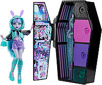 Кукла Монстер Хай Твайла Неон и модный набор +19 сюрпризов Monster High Twyla Skulltimate : Neon