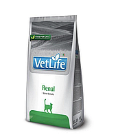 Сухой лечебный корм для поддержания функции почек у кошек Farmina Vet Life Renal 2 кг