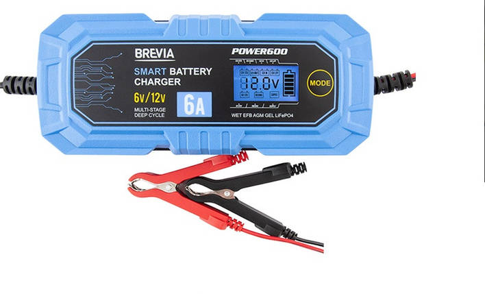 Комлект для авто з зарядним пристроєм для АКБ Brevia Power 600 та ліхтарем, фото 1