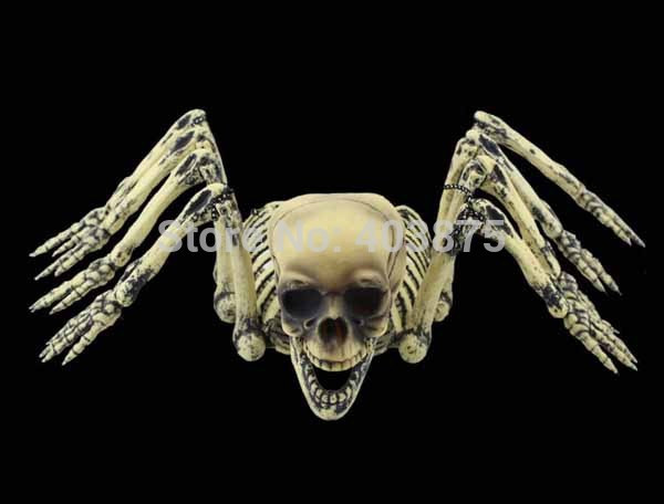 Паук подвесной с человеческим черепом - украшение на хеллоуин! - фото 8 - id-p351662083