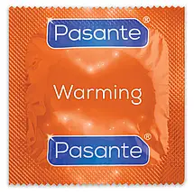 Презервативи Pasante Warming 6 штук зігріваючі ребристі презервативи, фото 6