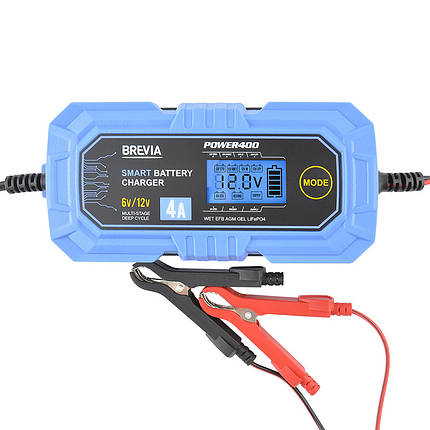 Зарядний пристрій АКБ Brevia Power 400 6V/12V, 4A, фото 1