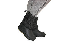 Дітячі чоботи чорні пінка гумові чоботи хутро розмір 32