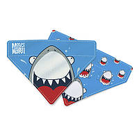Max & Molly Bandana Frenzy the Shark XS-S Бандана на ошейник для собак, рисунок "Безумная акула" 1 шт