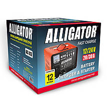 Пускозарядний пристрій АКБ Alligator 12/24V, 45А, фото 5