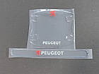 Наклейки захисні прозорі на дверні ручки + під дверні ручки з маркою авто Peugeot, захист від подряпин, фото 2
