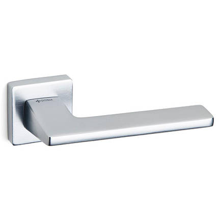 Дверні ручки ZETTA CBMX - браш матовий хром ALUMINIUM 194 RO11 CBMX SYSTEM Турція, фото 1