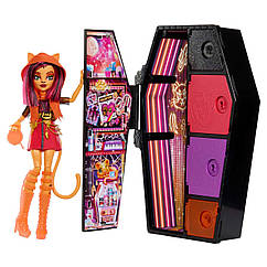 Шарнірна лялька Монстер Хай Торалей Страйп Неон і модний набір +19 сюрпризів Monster High Toralei Stripe