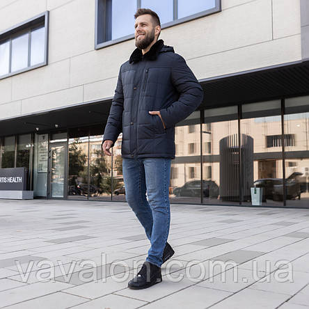 Зимова чоловіча куртка Vavalon KZ-377 navy, фото 1