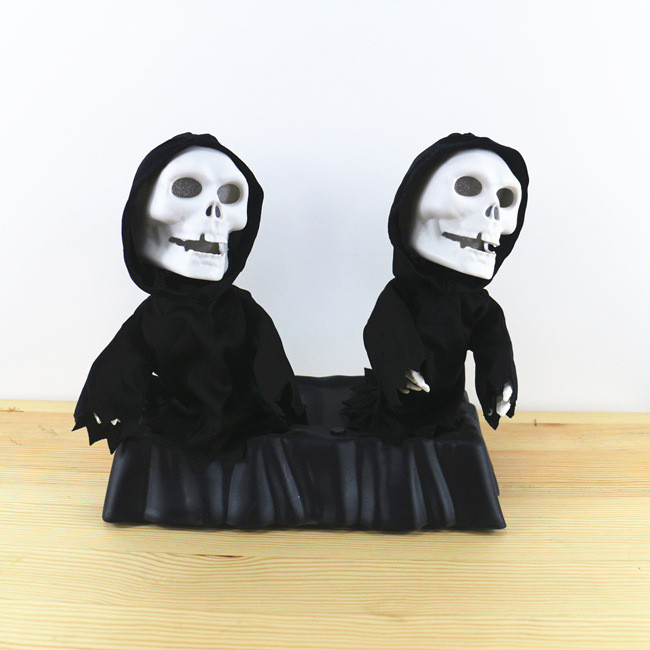 Іграшка "Танцуючі Скелети" — Іграшка череп — декор для ельлоуїну