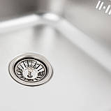 Накладна мийка Platinum 8060 L Decor 0,6 мм, фото 5
