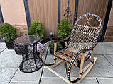 Кресло-качалка +стіл Ротанг, фото 3