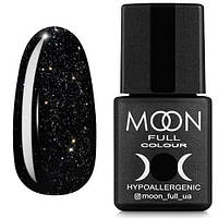 Гель-лак MOON FULL color Gel polish, 8ml №319 черно-зеленый с серебристым шиммером