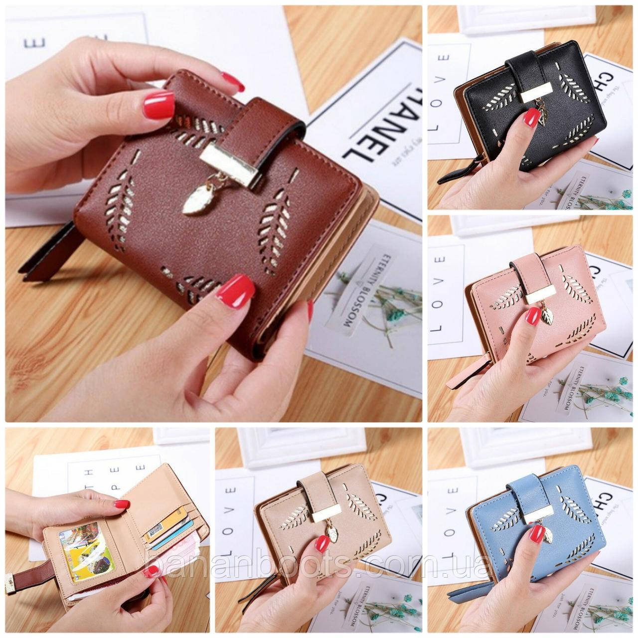 Маленький жіночий гаманець клатч, портмоне для жінок