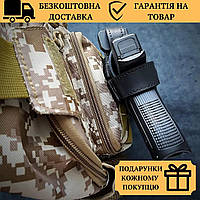 Кобура под GLOCK 17 на Molle,кейс армейский для пистолета Глок 17 из натуральной кожи черный