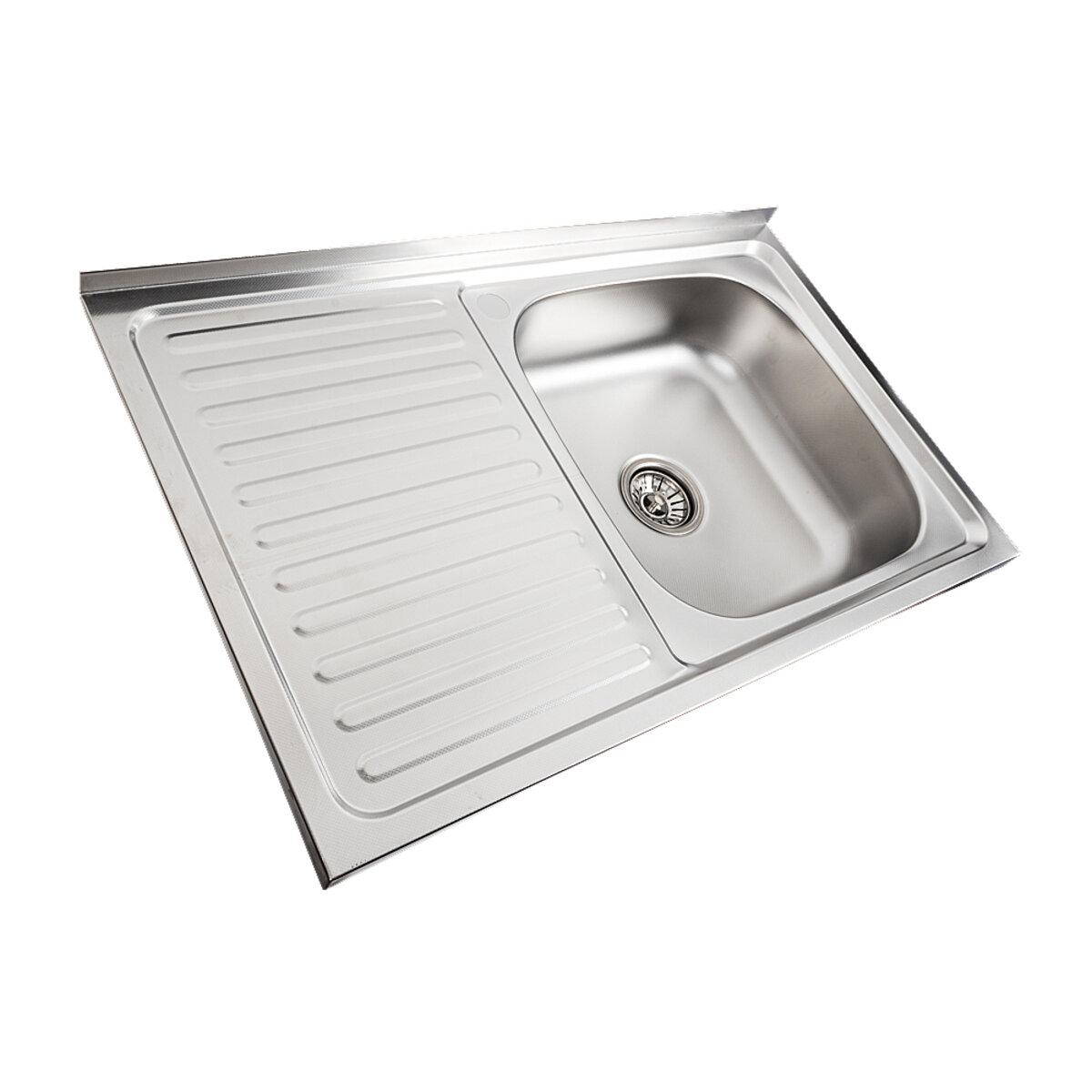 Кухонна мийка Platinum 8050 R Decor 0,6 мм