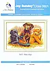 Набір для вишивання за нанесеною на канву схемою "Three dogs". AIDA 14CT printed 42*31 см, фото 3