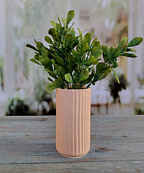 Ваза для квітів Венаде бежева 17 см кераміка