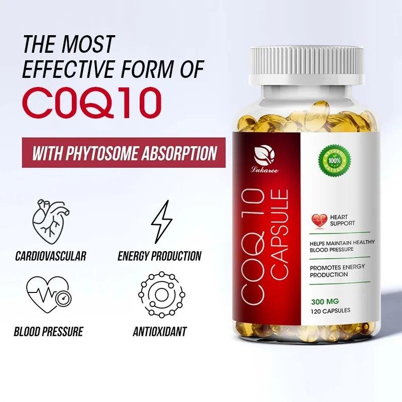 Коэнзим Q10, Lukaree Coenzyme Q10 COQ10, 300mg, 120 капсул (ID ...