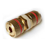 Разъем "банан" универсальный гнездо под акустическую розетку для кабеля сечением до 8 мм2 внешний диаметр 12