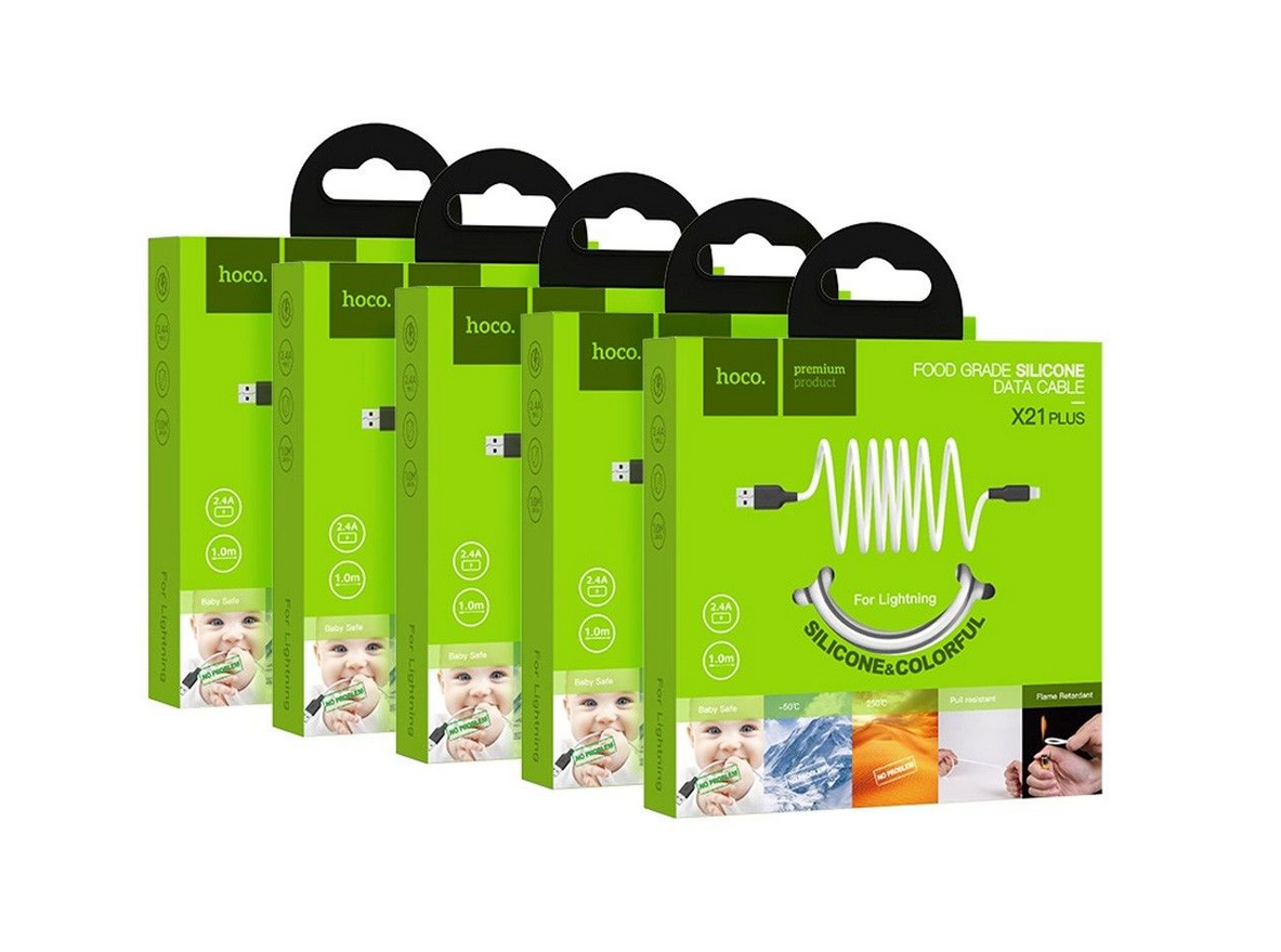 Кабель USB HOCO X21 Plus Lightning (Iphone)