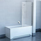 Шторка скляна для ванної 150x80см RAVAK CITY SLIM BVS1-80 8мм профіль хром 87285 7U840A00Z1, фото 4