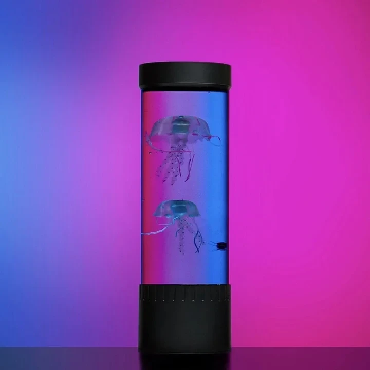 Нічник акваріум медузи 29см. Jellyfish Night Lamp + пульт керування, фото 1