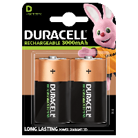 Аккумуляторы Ni-MH D/R20 1.2 V 3000 mAh 2шт Duracell