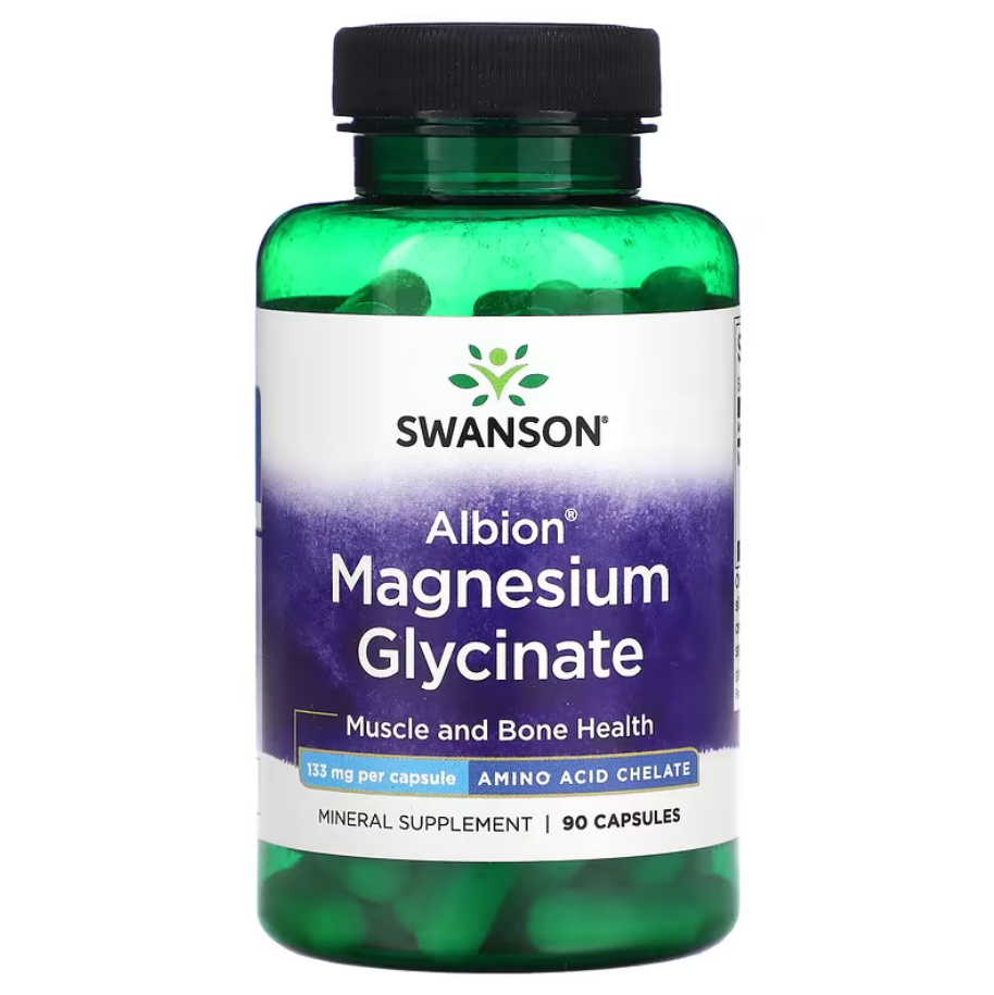 Magnesium Glycinate Albion 133 мг Swanson 90 капсул