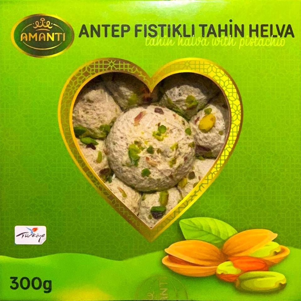 Халва кунжутна Тахіна з фісташкою Amanti 300г