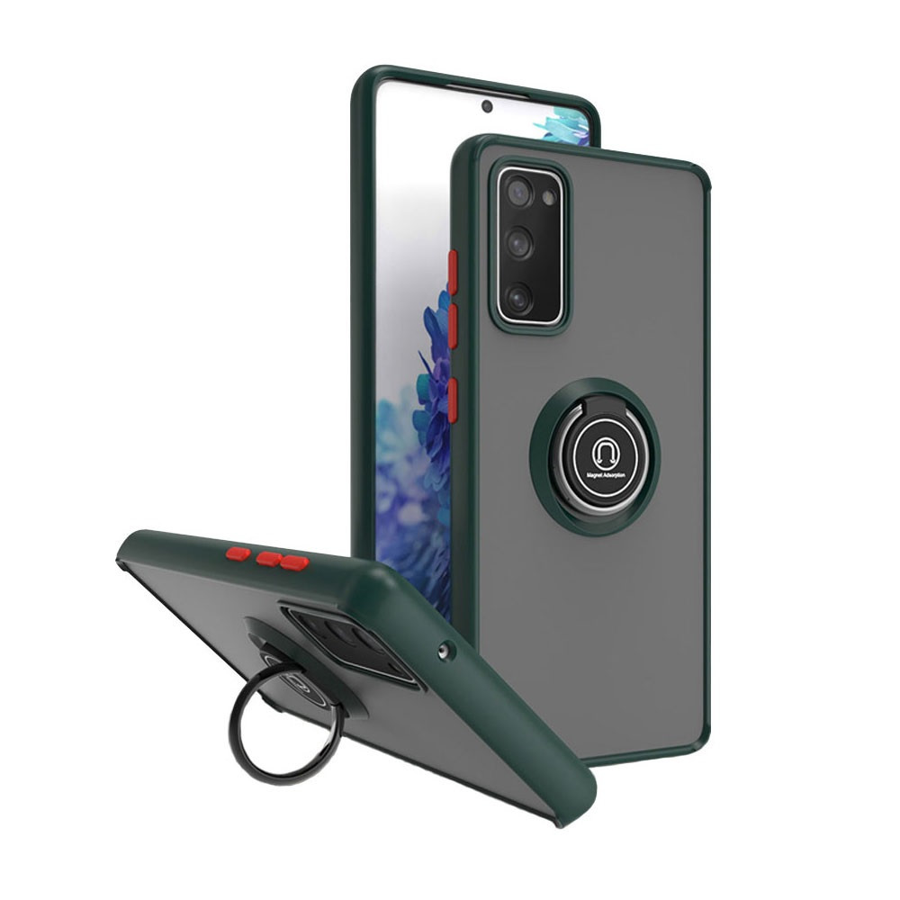 Чохол бампер GKK LikGus Ring з підставкою для Samsung Galaxy S20 FE 4G / 5G (2020/2022) / S20 Lite Green