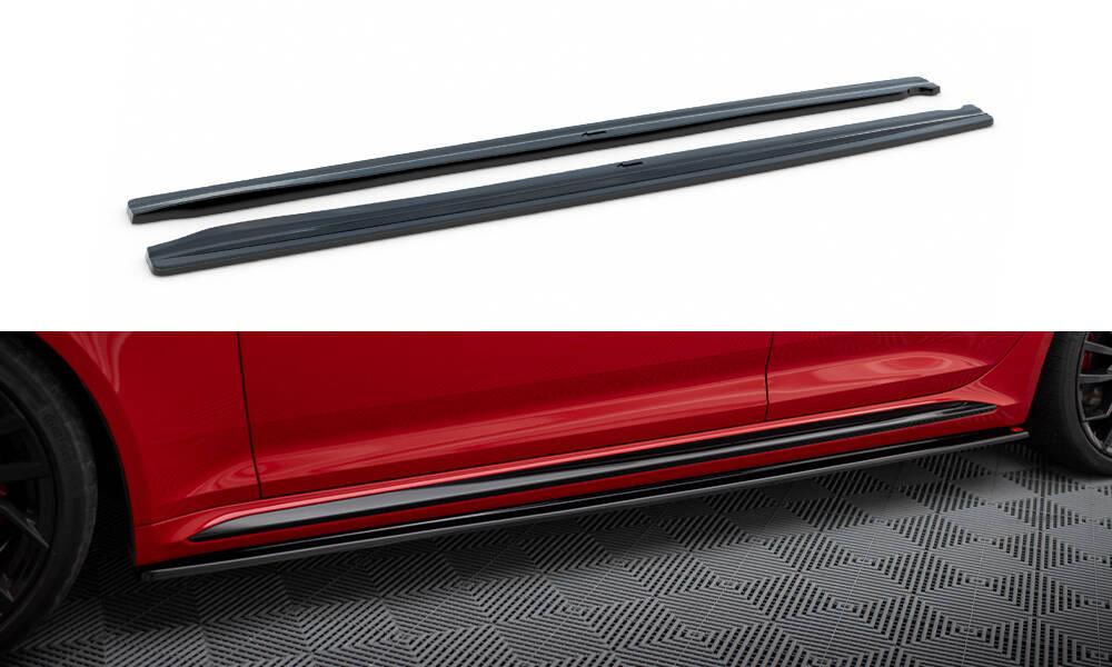 Пороги Audi RS4 B9 (2019+) тюнінг обвіс спідниця елерон