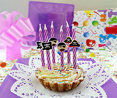 Свічки для торта Піратські 6 шт.