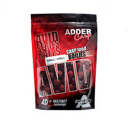 Бойли Adder Carp Boilies Avid 16 мм 200 гр Krill / Криль