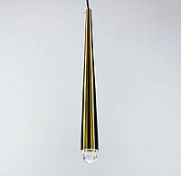 Дизайнерский подвесной светильник в латунном каркасе.