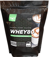 Протеин сывороточный WHEY 80 + 16% BCAA, кофе, 2 кг., TNT Nutrition