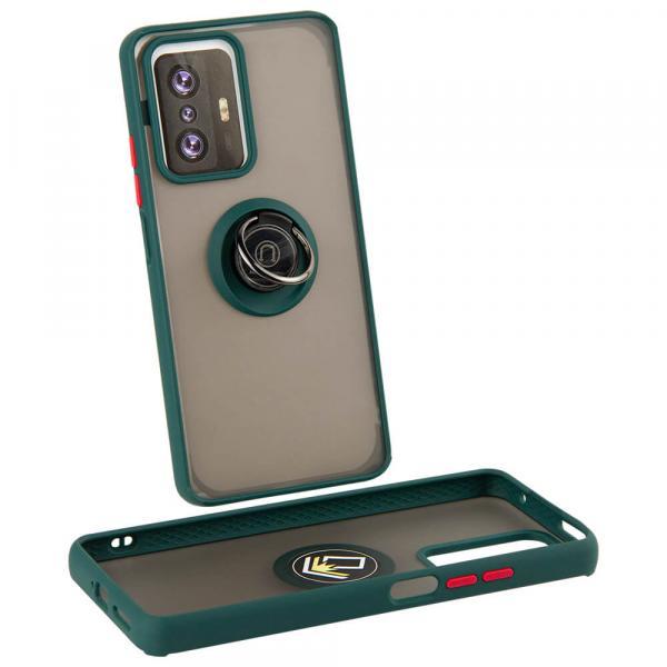 Протиударний чохол бампер GKK LikGus Magnetic Ring з підставкою для Xiaomi Mi 11T / Mi 11T Pro Green