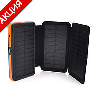 Портативный Power Bank Solar RH-20000N6W 20000 mAh повербанк для смартфона с солнечной батареей и фонариком