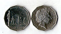 Австралия Королева Елизавета II 50 центов, 2005 60 лет со дня окончания Второй Мировой войны №1548