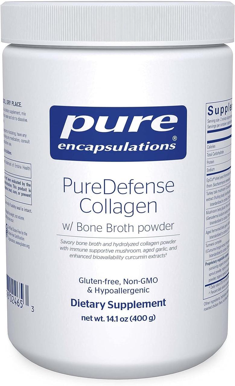 Pure Encapsulations PureDefense Collagen w/ Bone Broth powder/ Колаген з кістковим бульйоном 400 г