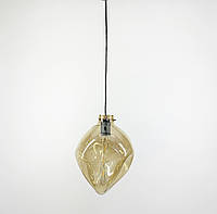 Подвесной светильник Tramonto с янтарным плафоном