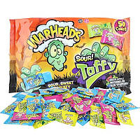 Конфеты кислые Halloween Warheads Sour Taffy Individually Wrapped Assorted Chewy Candies 50 шт