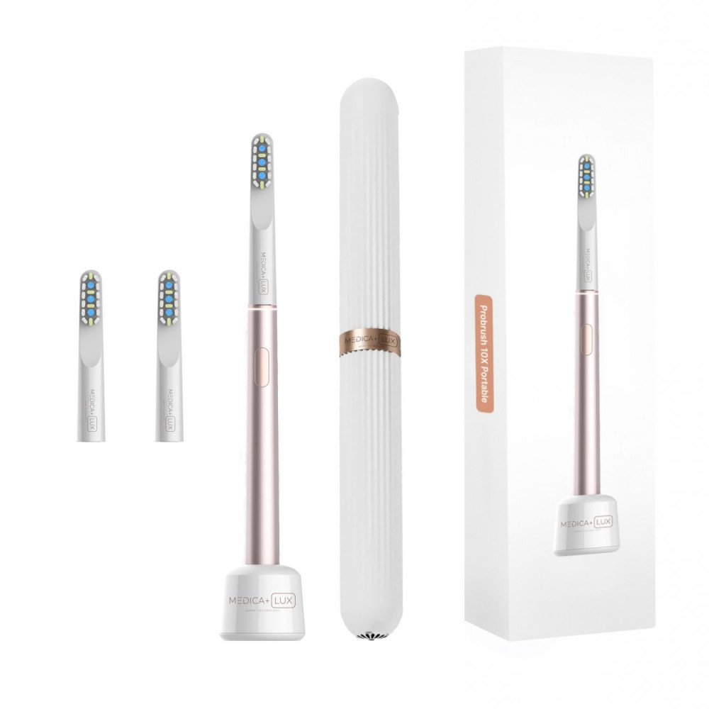 Звукова зубна щітка MEDICA+ LUX Probrush 10X PORTABLE Rose Gold гарантія 1 рік